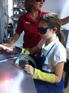 Glass blowing at Corning Museum of Glass